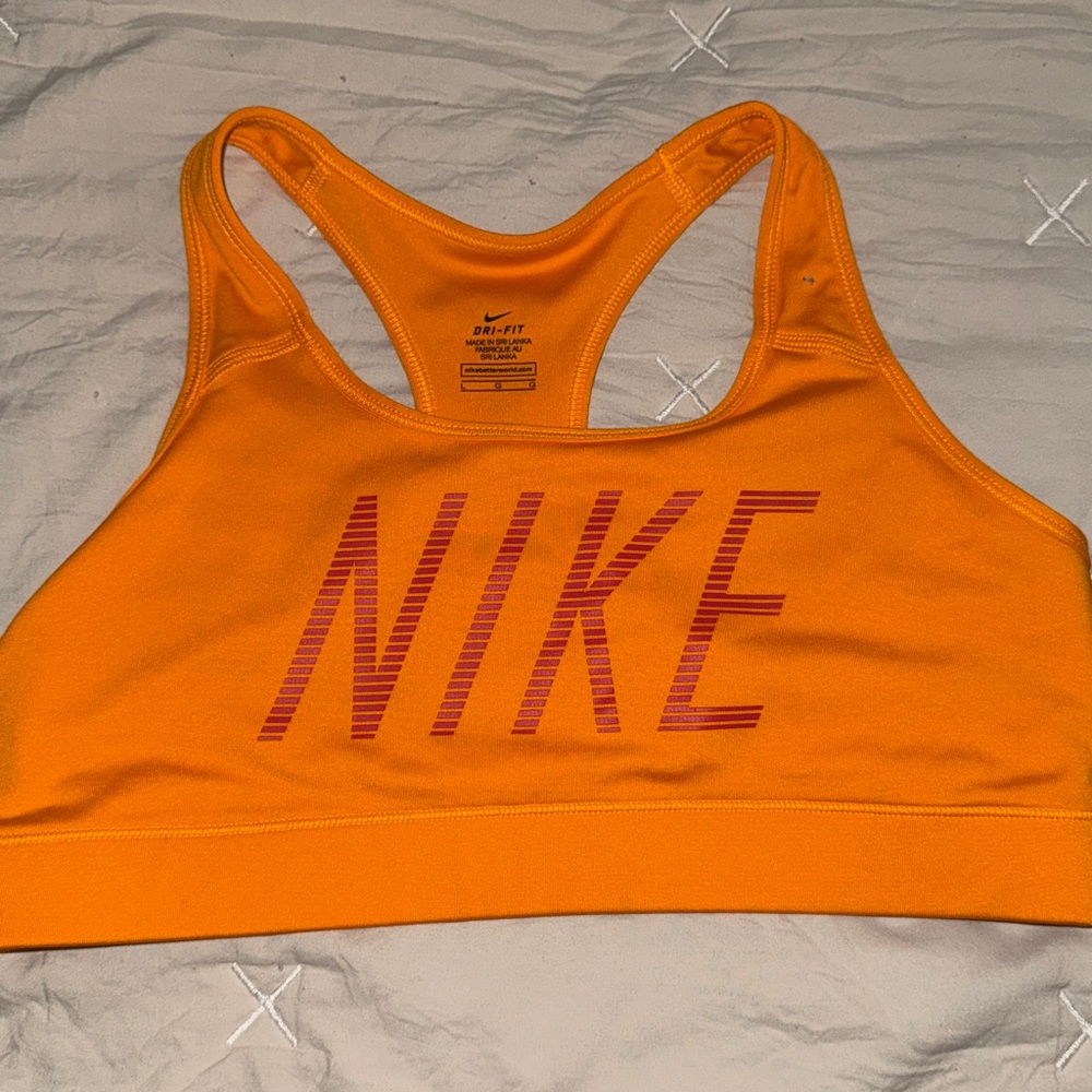 Nike Women's Vibrant Orange Sports Bra